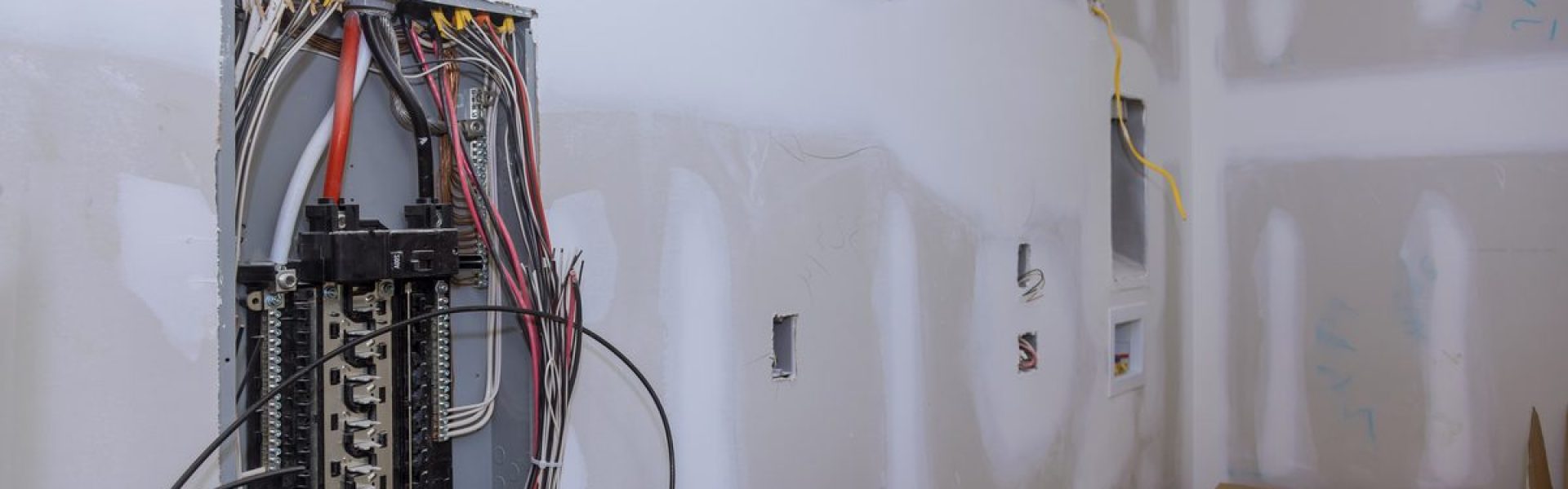 Home electrical panel where a whole-house surge protector is installed